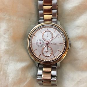 Fossil two tone watch